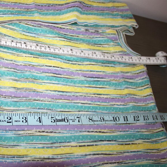 MISSONI Reversible Knit Top Sleeveless Sweater Cowl Neck Multicolor Stripe EU 38 - Picture 10 of 13